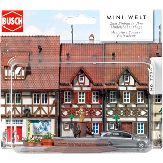 Busch 7728 - Mini-Welt: Marktbrunnen, Fahrzeug