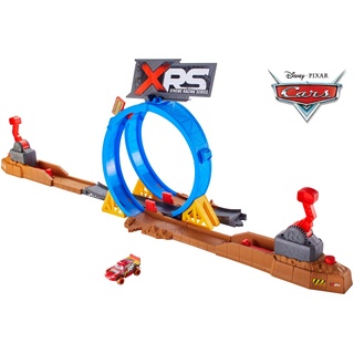 Mattel FYN85 Disney Cars Xtreme Racing Serie Crash Looping Spielset, Spielzeug ab 4 Jahren