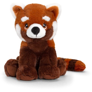 Keel Toys Keeleco – Plüschtier Panda rot 18 cm – SE6566, Braun, Weiß