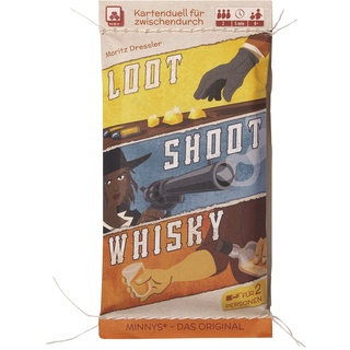 NSV - 3613 - MINNYS - Loot, Shoot, Whisky - Kleines Kartenspiel - Plastikfrei