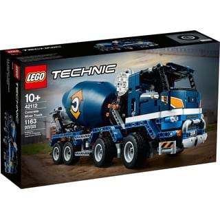 LEGO 42112 Technic Betonmischer-LKW, Mischmaschine, Spielzeug für Kinder ab 10 Jahre, Baufahrzeug mit interaktiven Funktionen