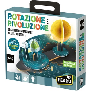 Headu Rotation und Revolution Bauen Sie EIN originelles rotierendes Modell It57083 Wissenschaftliches Spiel für Kinder von 6-10 Jahren, hergestellt in Italien