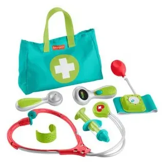 Fisher-Price Arztkoffer HYH26, Arzttasche, aus Kunststoff, 7-teilig