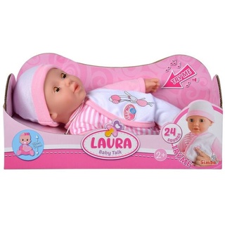 Simba 105140020 - Laura Baby Talk, Weichkörperpuppe mit 24 Babylaute, 30 cm
