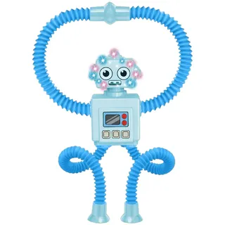 Saugnapf-Pop-Tube-Roboter - Robotics Pop Tubes Fidget Sensory Toys | Formveränderndes Teleskoprohr-Zappelspielzeug mit Roboterdesign für Kinder ab 6 Jahren Cypreason