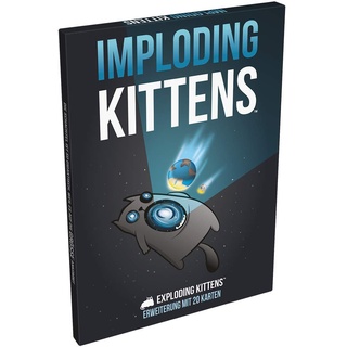 Exploding Kittens | Exploding Kittens – Imploding Kittens | Erweiterung | Partyspiel | Kartenspiel | 2-6 Spieler | Ab 7+ Jahren | 15+ Minuten | Deutsch
