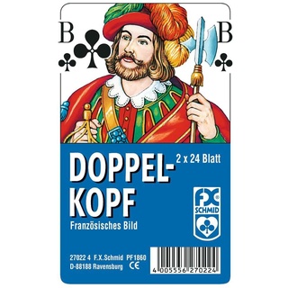 Ravensburger Kartenspiel Doppelkopf, Französisches Bild, in Klarsicht-Box