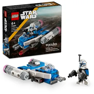 LEGO Star Wars - The Clone Wars Captain Rex Y-Wing Microfighter Bauset, Sammlerstück Star Wars Y-Wing Spielzeug für Kinder mit Captain Rex Minifigur, Star Wars Geschenk für Jungen & Mädchen ab 6