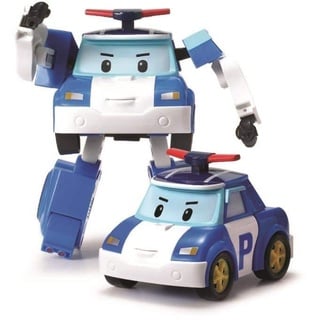 Silverlit ROBOCAR Poli 54209 Figur Poli by, verwandelbare Figur, Roboter oder Auto, 10 cm, blau, ab 3 Jahren