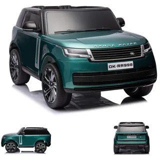 ES-Toys Elektro Kinderauto Land Rover Range Rover, 2 Sitzer, EVA-Reifen, Allrad grün