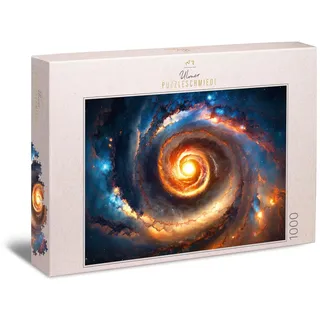 Ulmer Puzzleschmiede - Puzzle Supernova 1000 Teile - die Spiralgalaxie als beeindruckendes Weltraum-Motiv aus der Puzzle-Kollektion Universum, Planeten, Galaxie - Puzzle-Qualität Made in Germany