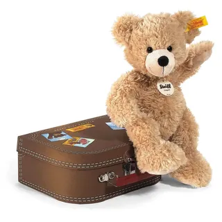 Steiff 111471 - Fynn Teddybär im Koffer, beige 28cm 4001505111471 - Bunt