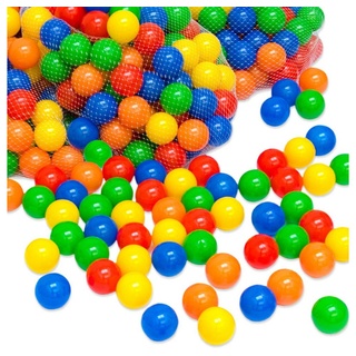 LittleTom Bällebad-Bälle 1000 bunte Bälle für Bällebad 5,5 cm Farbmix, Plastikbälle Bälle Spielbälle bunt