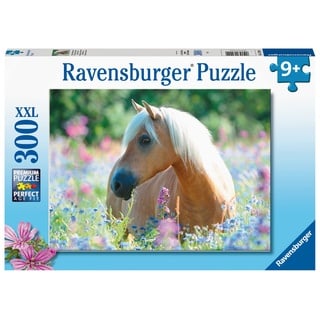 Ravensburger Kinderpuzzle - Pferd im Blumenmeer - 300 Teile Puzzle für Kinder ab 9 Jahren