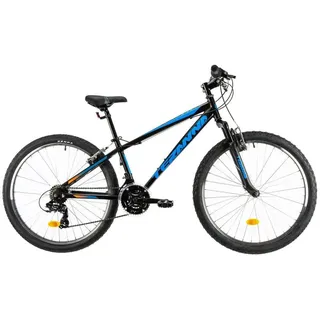 T&Y Trade Mountainbike 26 Zoll Alu Aluminium Kinder Mädchen Fahrrad Mtb Mountainbike TER-Blk, 18 Gang Shimano, Kettenschaltung, Alu, Federgabel, 18 Gang