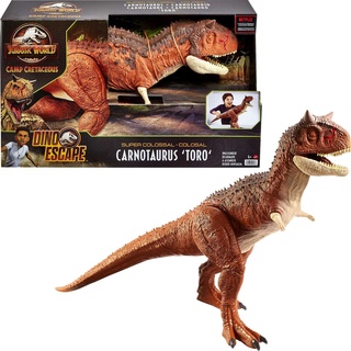 Jurassic World HBY86 - Riesendino Carnotaurus Toro-Dinosaurier-Actionfigur, Dinosaurier Spielzeug ab 4 Jahren