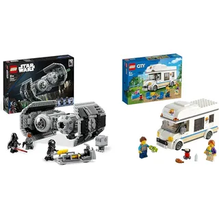 LEGO Star Wars TIE Bomber Modellbausatz mit Darth Vader Minifigur & 60283 City Starke Fahrzeuge Ferien-Wohnmobil Spielzeug