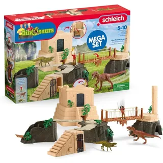 Schleich 42656 Dino Tempel-Eroberung Mega-Set, ab 5 Jahren, Dinosaurs - Spielset, 169 Teile