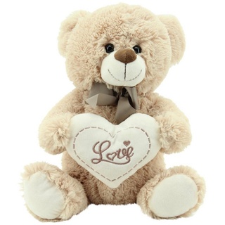 Sweety-Toys Kuscheltier Sweety Toys 3877 Plüschteddybär LOVE mit Herz Teddy 45 cm beige
