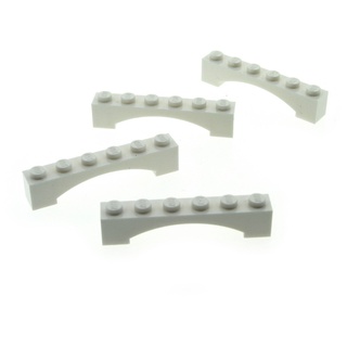 4 x Lego System Bogenstein weiss 1 x 6 Bögen rund Bogen Brücke Burg Tor Castle Arch für Set 41130 8639 10228 41106 10243 70317 92950