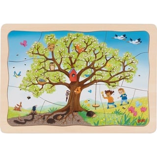 Goki 57346 Holzpuzzles, Mehrfarbig, Medium