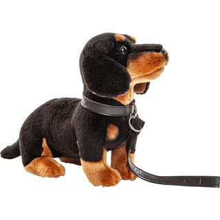 Uni-Toys - Dackel mit Leine - 27 cm (Länge) - Plüsch-Hund - Plüschtier, Kuscheltier