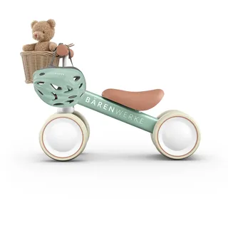 Bärenwerke LR 400 T Kinder-Laufrad, leicht, ergonomischer Sitz, pannensichere Räder, Baby-Fahrrad ab 1 Jahr, für Mädchen & Jungen