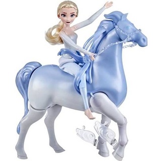Disney Frozen 2 - Puppe Disney Princess Elsa 30 cm und ihr interaktives Pferd Nokk 23 cm