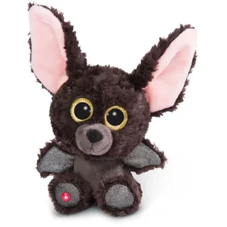 NICI Glubschis: Das Original – Glubschis Fledermaus Baako 15 cm – Kuscheltier Fledermaus mit großen Augen – Flauschiges Plüschtier mit großen Glitzeraugen – Schmusetier für Kuscheltierliebhaber –45552