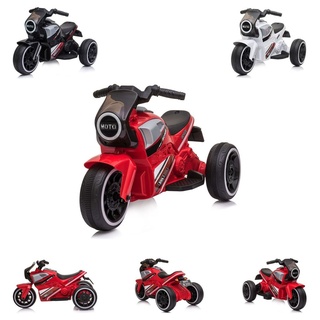 Chipolino Kinder Elektromotorrad Sport Max USB-Anschluss Frontlicht bis 4 km/h rot-schwarz