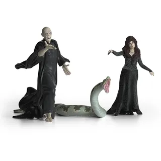 schleich 42684 Lord Voldemort, Nagini & Bellatrix Lestrange, ab 6 Jahren, HARRY POTTER - Spielfigur, 21 x 16 x 18 cm