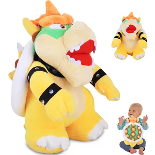 Dekewe Bowser Plüsch Kuscheltier Cartoon Puppe Spielzeug Kinder Plüschtiere, Bowser Jr Koopa Soft Stuffed Animal Doll, Mini Kinder Figur Plüschtiere, Plüsch Puppe Spielzeug, Gestopft Tierspielzeug