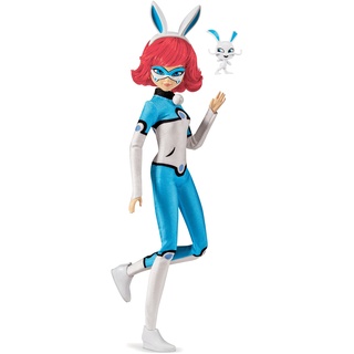 Bandai - Miraculous Ladybug - Puppe - Bunnyx - Ankleidepuppe mit Gelenken 26 cm - Superhelden-Puppe - P50011