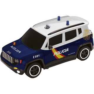 Mondo Motors- Jeep Renegade Policia National, ferngesteuertes Auto, Weiß und Blau, Maßstab 1:24-63565