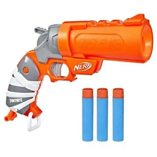 NERF – Fortnite – Flare Dart Blaster, lässt sich laden, 3 Nerf Mega AccuStrike Darts, Priming Grip