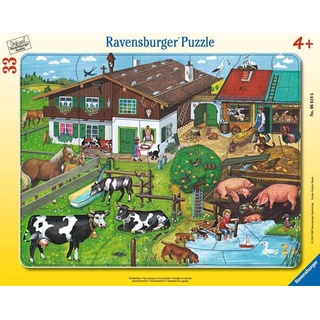 Ravensburger Kinderpuzzle 06618 - Tierfamilien - Rahmenpuzzle