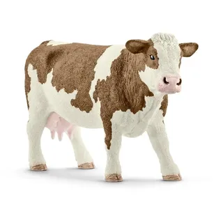 Schleich FARM WORLD Fleckvieh-kuh, 3 Jahr(e), Mehrfarbig, Kunststoff, 1 Stück(e)