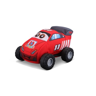 BBJunior 16-89051 My 1st Soft Race Car Spielzeugauto mit Rückzugsmotor, Rot