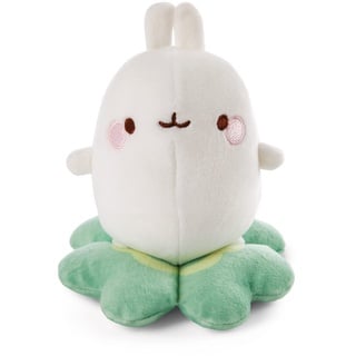 NICI 48872 Kuscheltier MOLANG auf Kleeblatt 12cm, weiß