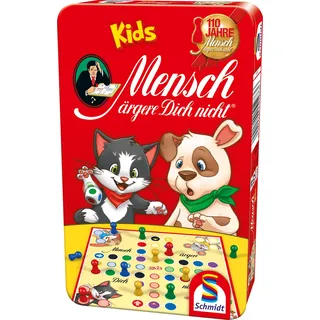 Schmidt Sp SSP51273 Mensch ärgere Dich Nicht Kids, Bring Mich mit Spiel in der Metalldose, Bunt