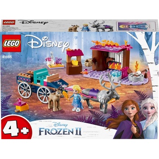 LEGO 41166 Disney Frozen Die Eiskönigin 2 ELSA und die Rentierkutsche, Spielzeug für Kinder ab 4 Jahre, mit 2 Rentieren, Mini-Puppe und Bauplatte