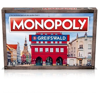 Winning Moves Spiel, Brettspiel »Monopoly - Greifswald« blau