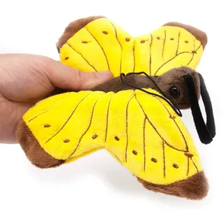 Cornelißen Kuscheltier Cornelissen - Kuscheltier - Schmetterling mit Band (gelb) - 23 cm bunt|gelb