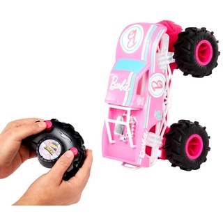 Hot Wheels Rennfahrzeuge, ferngesteuerter Barbie Monster Truck im Maßstab 1:24