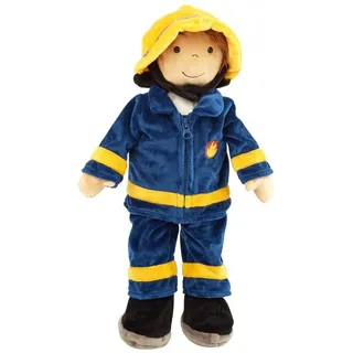 Sigikid Anziehpuppe Sigikid Lernpuppe Feuerwehrmann 45cm zum Ankleiden Puppe 42859