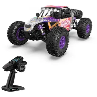 Esun RC-Auto Ferngesteuertes Auto, 1:12 RC Auto Offroad, 70km/h Bürstenloser Motor (Packung, Komplettset), 1:12 Ferngesteuertes Auto Erwachsene, Rc drift car outdoor spielzeug lila