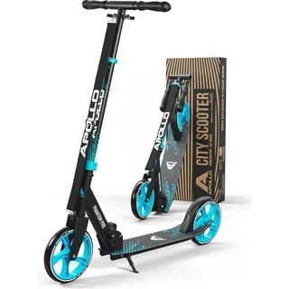 Apollo XXL Wheel Scooter - Phantom Pro City Scooter | Klappbarer City Roller für Kinder | Höhenverstellbar, Tretroller für Erwachsene | Cityroll... - Blau