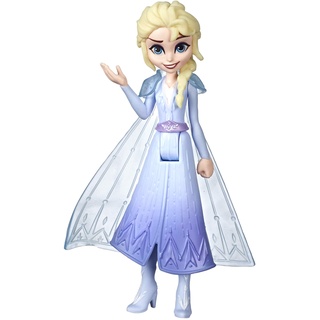 Hasbro Disney Frozen Die Eiskönigin kleine ELSA Puppe mit abnehmbarem Umhang, inspiriert durch den Film Die Eiskönigin 2