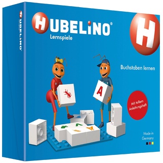 Hubelino 410016 - Lernspiel - Buchstaben Lernen - ab 4 Jahren (100% kompatibel mit Duplo) - 85 Teile