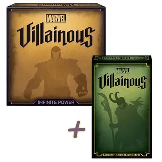 Ravensburger Gesellschaftsspiel BUNDLE - Marvel Villainous: Infinite Power + Arglist & Schabernack